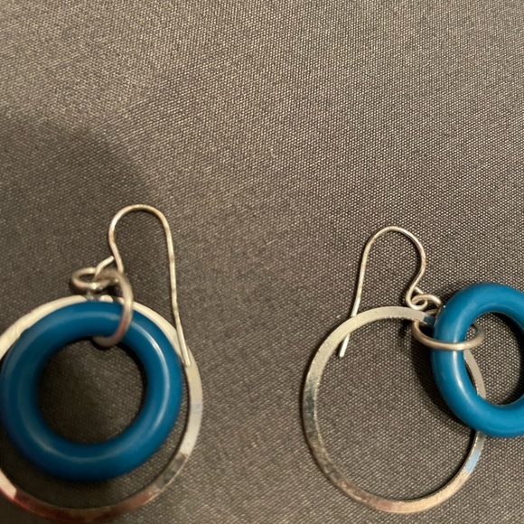 Vintage Retro Circle Rings & Beads Necklace Earrings Set - Picture 4 of 4